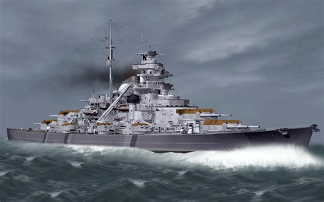 Free Download German Battleship Bismarck Full Hd Wallpaper And