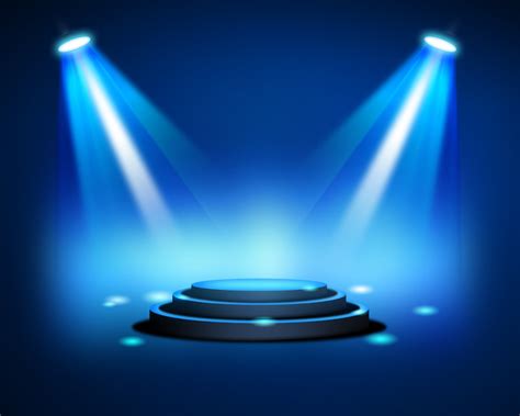 Blue Stage Lighting Background Free Psd Files Photoshop Resources