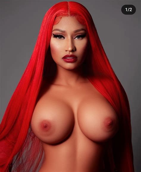 Rule 34 Ai Generated Big Breasts Celebrity Nicki Minaj Real Person Realistic Red Hair 8368236