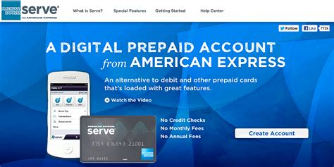 American Express Serve Prepaid Card Serve Flexible Prepaid Debit Card