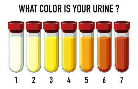 urine color chart and meaning images
