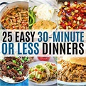 25 Easy 30-Minute or Less Dinners ⋆ Real Housemoms