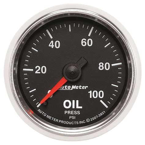 Autometer 2 116in 0 100 Psi Gs Mechanical Oil Pressure Gauge