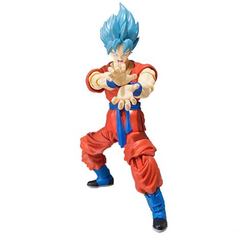 Dragon Ball Z Son Goku Action Figure Super Saiyan Blue Hair Model
