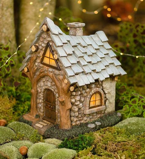 Our Solar Fireside Fairy Cabin Is A Miniature Fairy Gardeners Dream