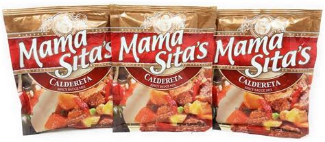 Mama Sitas Caldereta Spicy Sauce Mix 176oz 50g 3 Pack Amazonca