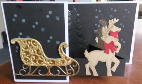 Alisons Crafts Santas Sleigh Z Fold Card