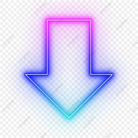 Arrow Pointing Down Clipart Hd Png Neon Down Arrow Neon Arrow Down