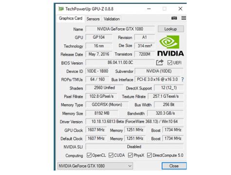 Nvidia Geforce Gtx 1080 Detailed Specs Leaked Through Gpu