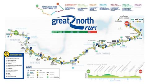 Great North Run Map Gadgets 2018