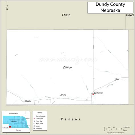 Map Of Dundy County Nebraska