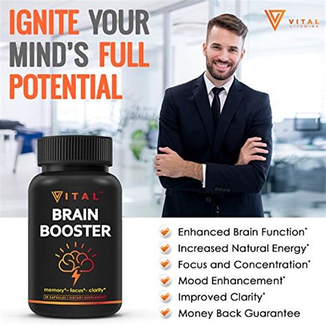 Brain Booster For Premium Brain Function Supports Memory With Focus
