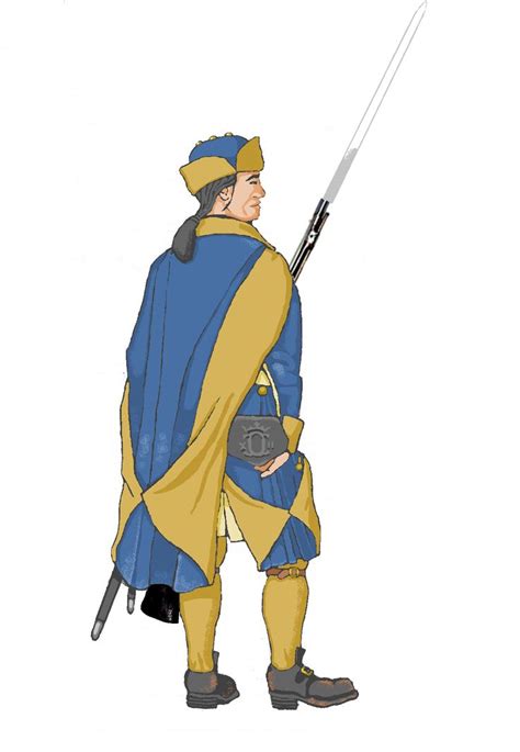 Skaraborgs Regt Fusilier 1700 1701 The Cloak Can Be Worn With The