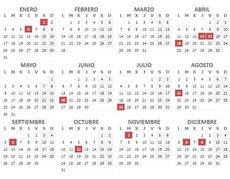 El Calendario Laboral De Contar Con Ocho Festivos Comunes En Toda