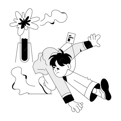 Premium Vector | A hand drawn illustration of lab assistant