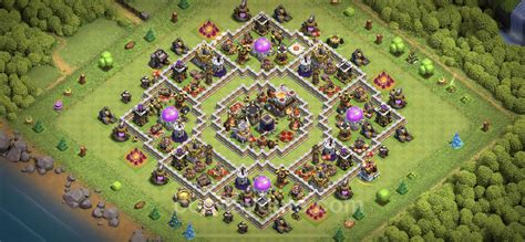 Farming Base TH11 With Link Anti 2 Stars Hybrid Clash Of Clans 2022