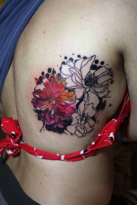 Watercolor Flower Tattoo I Tattoo At Tattoo Boogaloo In Sa… Flickr