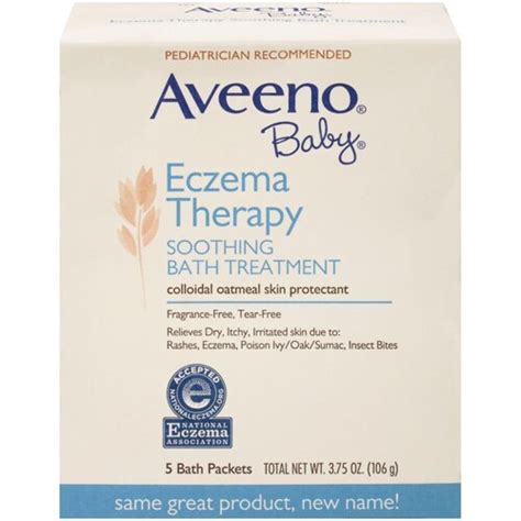Aveeno Baby Eczema Therapy Soothing Bath Treatment 5 Packets Vitacost