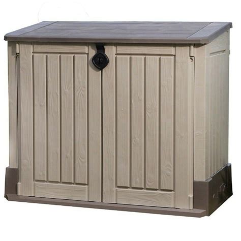 Outdoor Storage Cabinet Plastic Shed Tool Box Patio