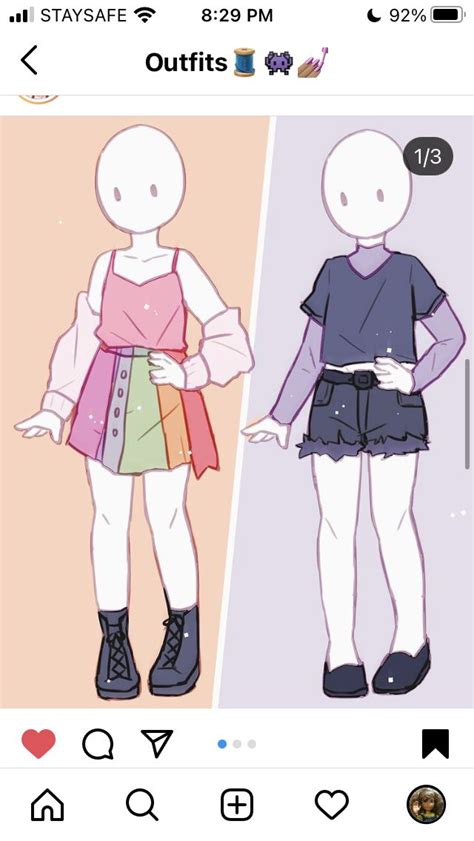 Soft Anime Aesthetic Clothes Drawing Dtiys On Going åœ¨ Instagram ä