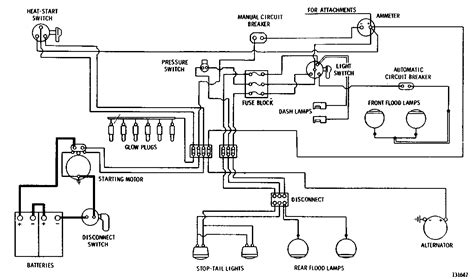 Components of lamp wiring diagram and some tips. BATTERY AND WIRING (6K5371 N/S)--24 Volt--Side View--Part 1 of 3 Serial No. 76J5611 to 76J5797 ...