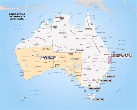 Australia City Map