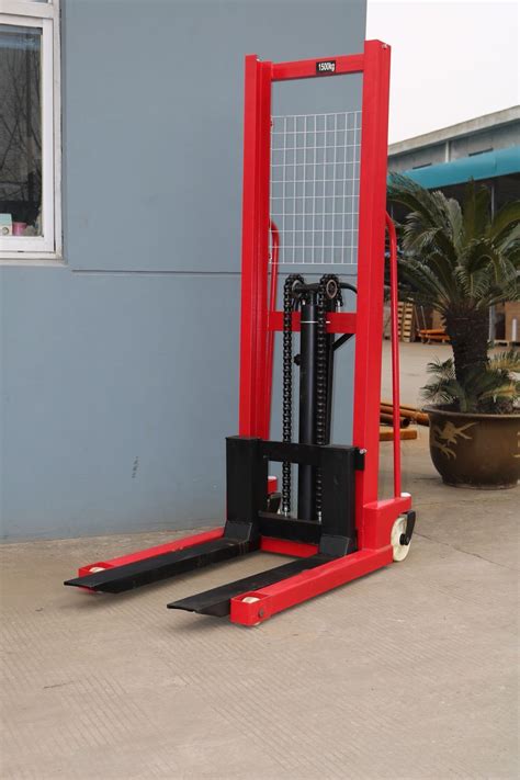 3 Ton Hydraulic Manual Pallet Stacker Forklift Crane 1 Ton Hand