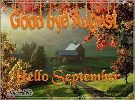 Good Bye August Hello September Pictures Photos And