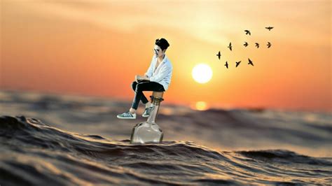 Alone Boy In Underwater Photo Editing New 3d Photo Editing Picsart