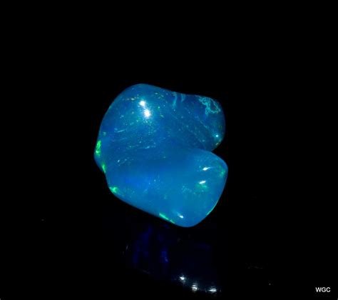 Blue Opal Rough Gemstone Flashy Fire Ethiopian Opal Specimen Etsy