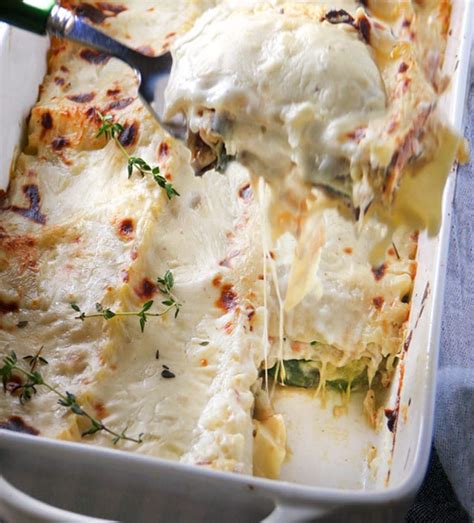Vegetarian Lasagna With Zucchini Smoked Mozzarella And Béchamel