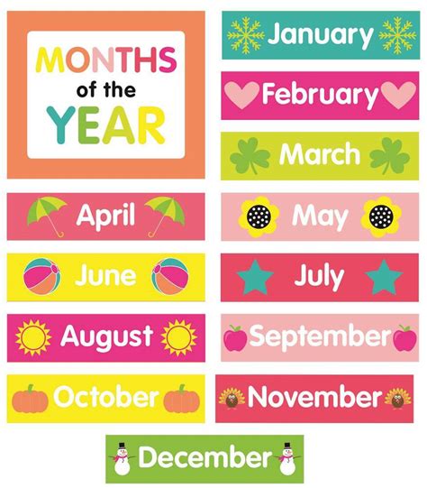 10 Best Printable Calendar Month Labels Printableecom Cute Free