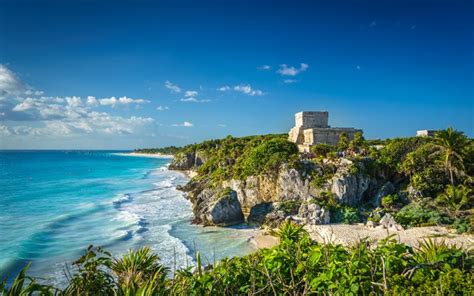 Download Wallpapers Quintana Roo 4k Yucatan Island Beautiful Nature