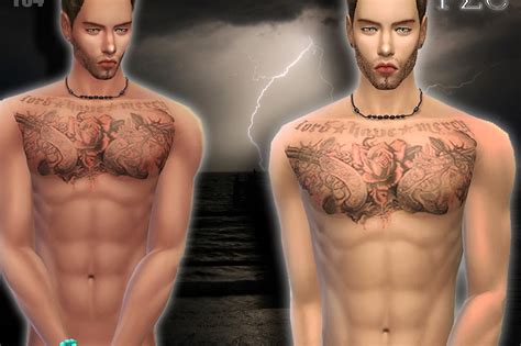My Sims 4 Blog Tattoos For Males By Pinkzombiecupcake