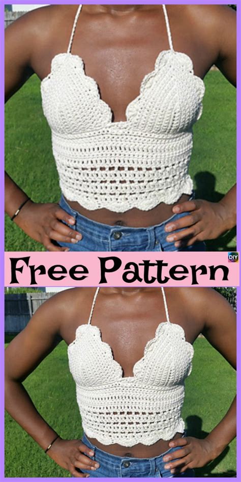 15 Most Beautiful Crochet Crop Top Free Patterns DIY 4 EVER