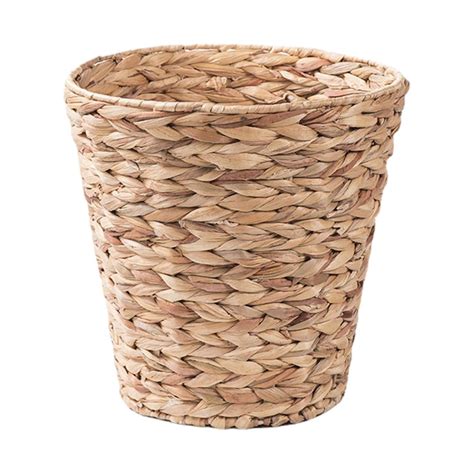 asjyhkr Wicker Waste Basket, Small Can, Wicker Basket with Handwoven