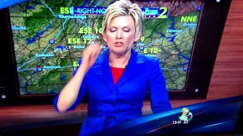 weather lady late for her tv appearance wsb tv atlanta youtube