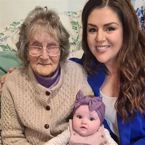 Síle Seoige Finally Introduced Her Baby Daughter To Her 102 Year Old