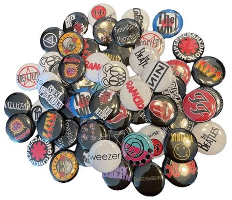 Rock Band Pins Band Pins Rock Pins Etsy