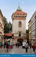 St. Florian`s Gate in Krakow, Poland Editorial Stock Photo - Image of ...