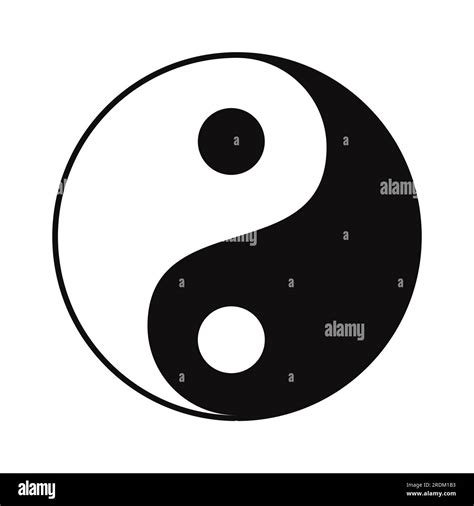 Yin Yang Symbol Black And White Stock Vector Image And Art Alamy
