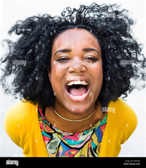 African Descent Teen Girl Smiling Portrait Concept Stock Photo Alamy