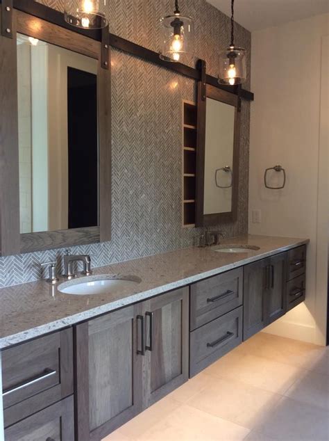 Complete with a frameless mirror front design a sleek steel body and hidden hinges it offers a simple yet modern look that works well. Hidden medicine cabinet & cabinet color | Bathroom remodel ...