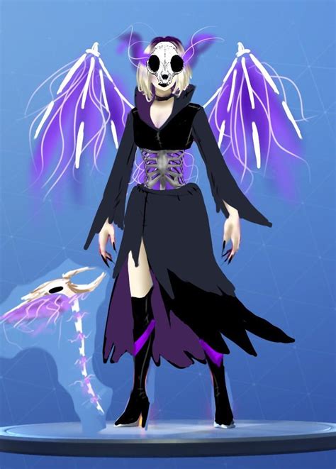 Mis Grim Female Grim Reaper Skin Concept Pickaxe Bones Rfortnitebr