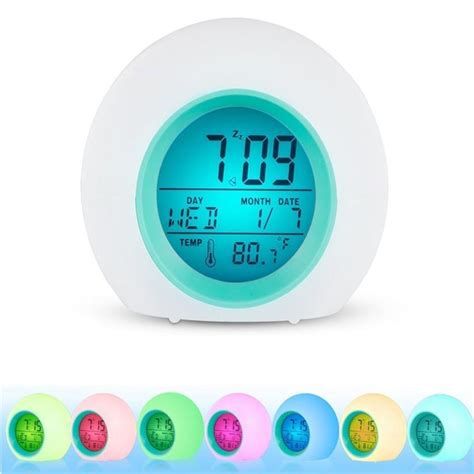 Analog clocks often have simple arabic numerals on the face for a classic look. 1PC Adult kids Digital Alarm Clock LED Wake Up led light 7 ...
