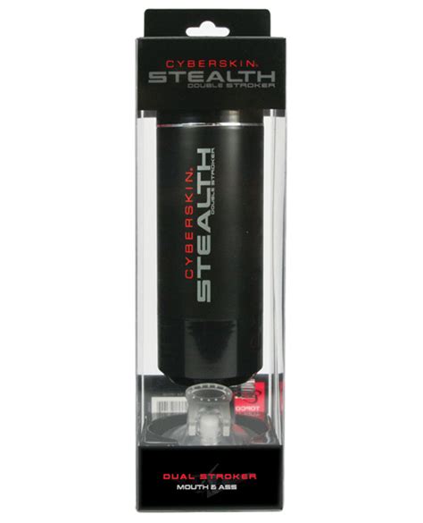 Cyberskin Stealth Dual Stroker Mouth And Anal Mens Masturbator Sex Toy Black Ebay