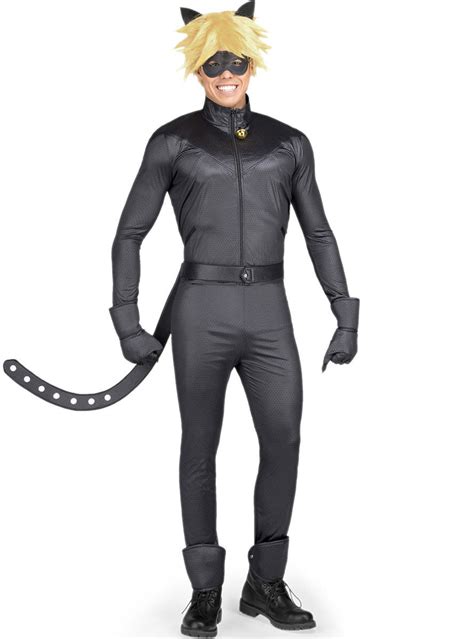 Cat Noir The Adventures Of Ladybug Costume For Adults Express Delivery