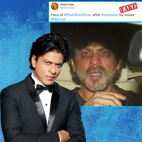 Old Edited Photo Of Shah Rukh Khan Viral To Show Him Distressed After Aryan Khan S Arrest