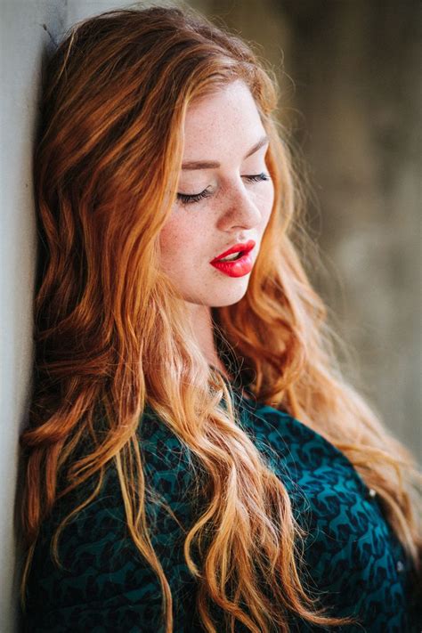 Redhead Red Lips Long Hair Styles Hair Styles Hair