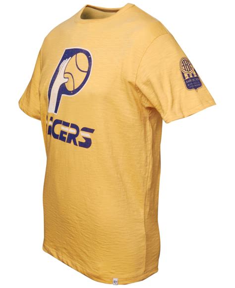 Lyst 47 Brand Mens Indiana Pacers Logo Scrum T Shirt In Yellow For Men